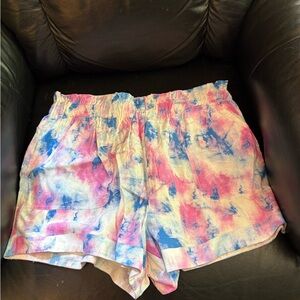 NWT Abound Tie-Dye Shorts - Pink & Blue Sz. L